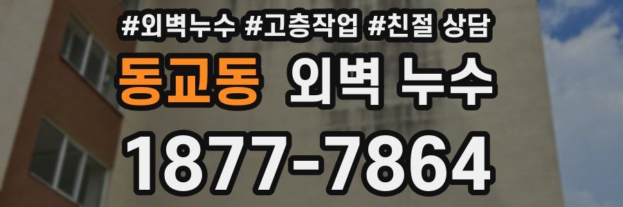 동교동 외벽 누수