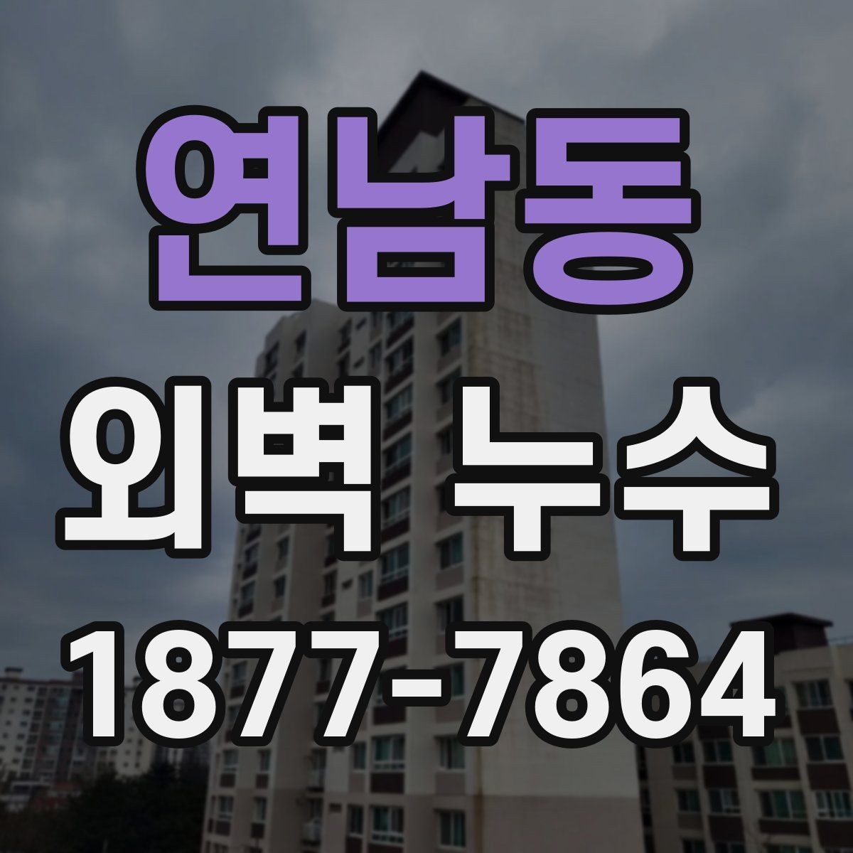 연남동 외벽 누수 진단이 어려운 이유