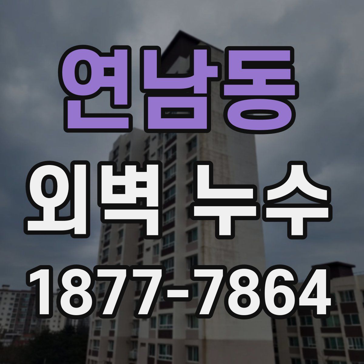 연남동 외벽 누수