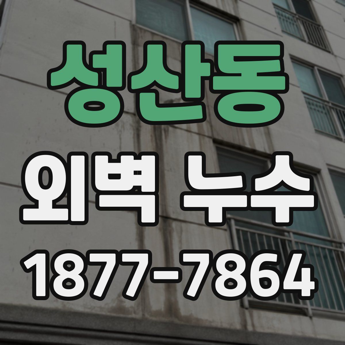 성산동 외벽 누수