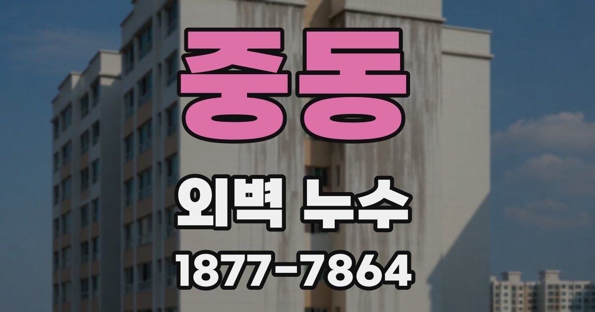 중동 외벽 누수
