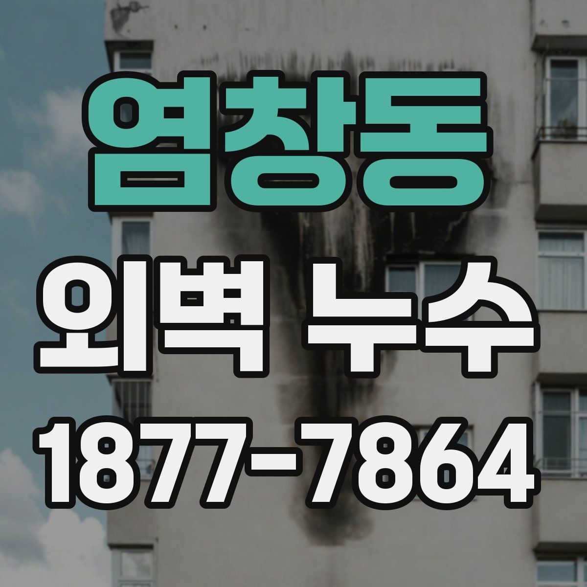 염창동 외벽 누수