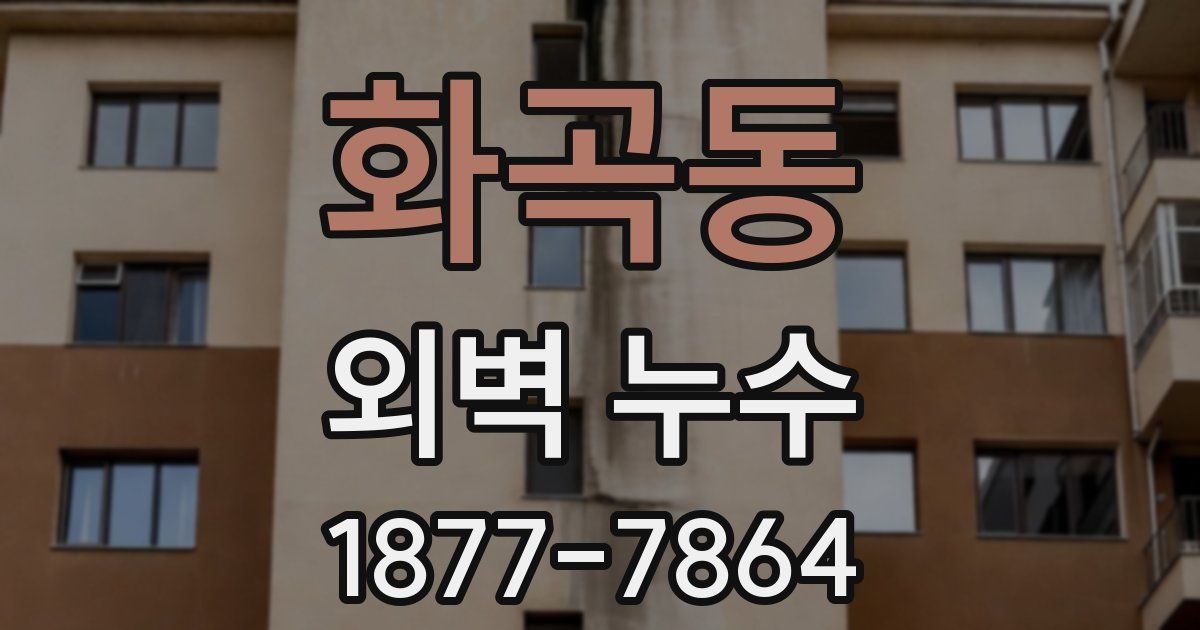 화곡동 외벽 누수