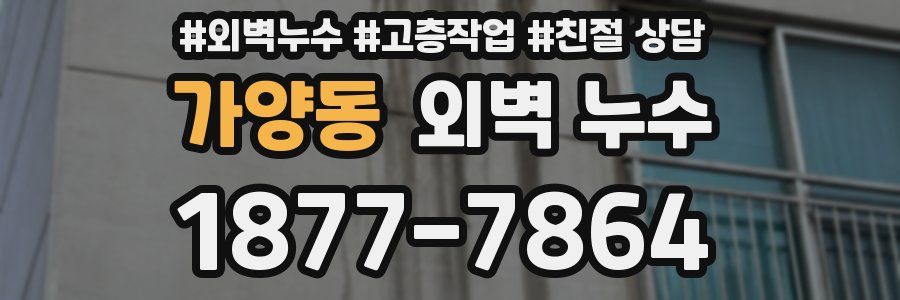 가양동 외벽 누수