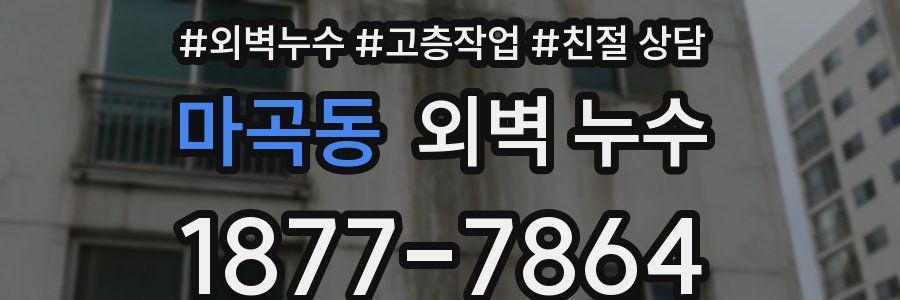 마곡동 외벽 누수