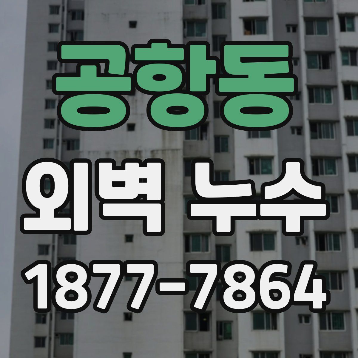 공항동 외벽 누수