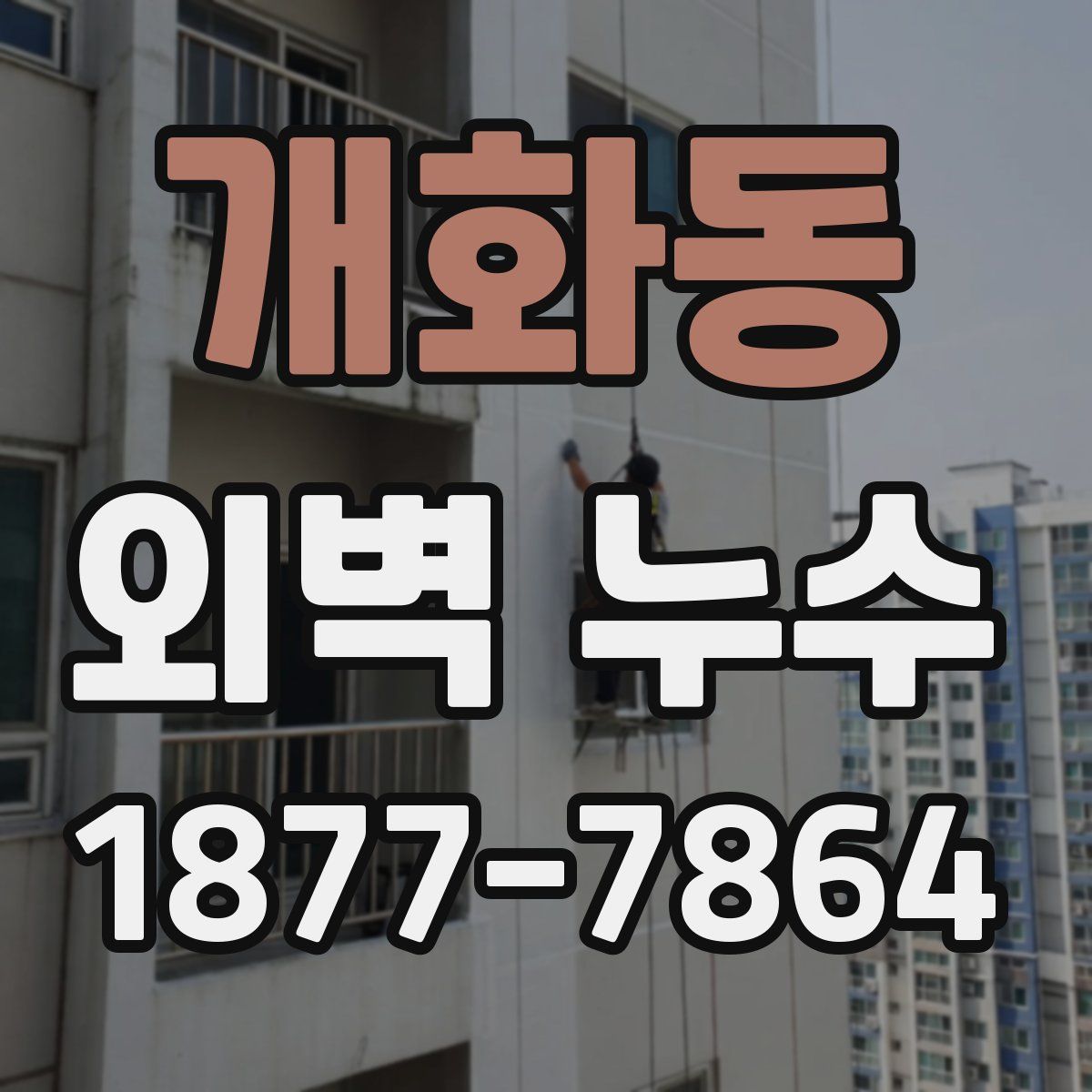 개화동 외벽 누수