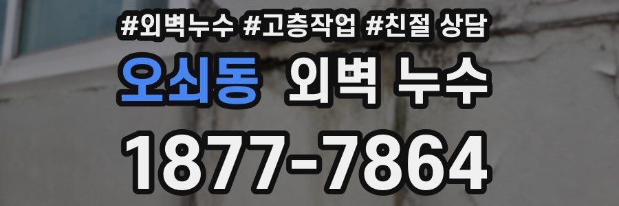 오쇠동 외벽 누수