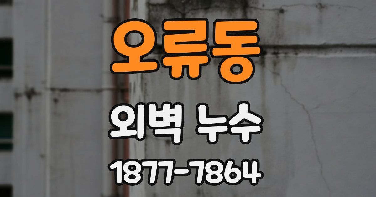 오류동 외벽 누수