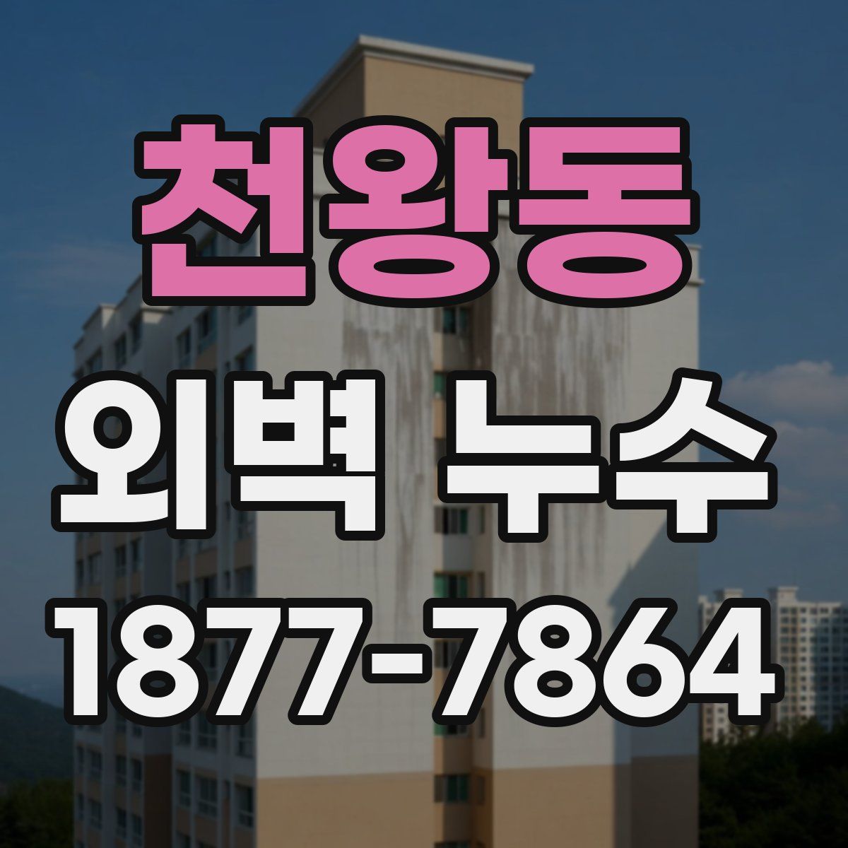 천왕동 외벽 누수