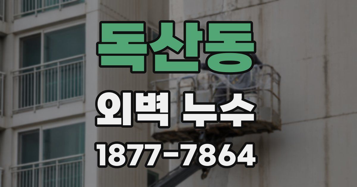 독산동 외벽 누수