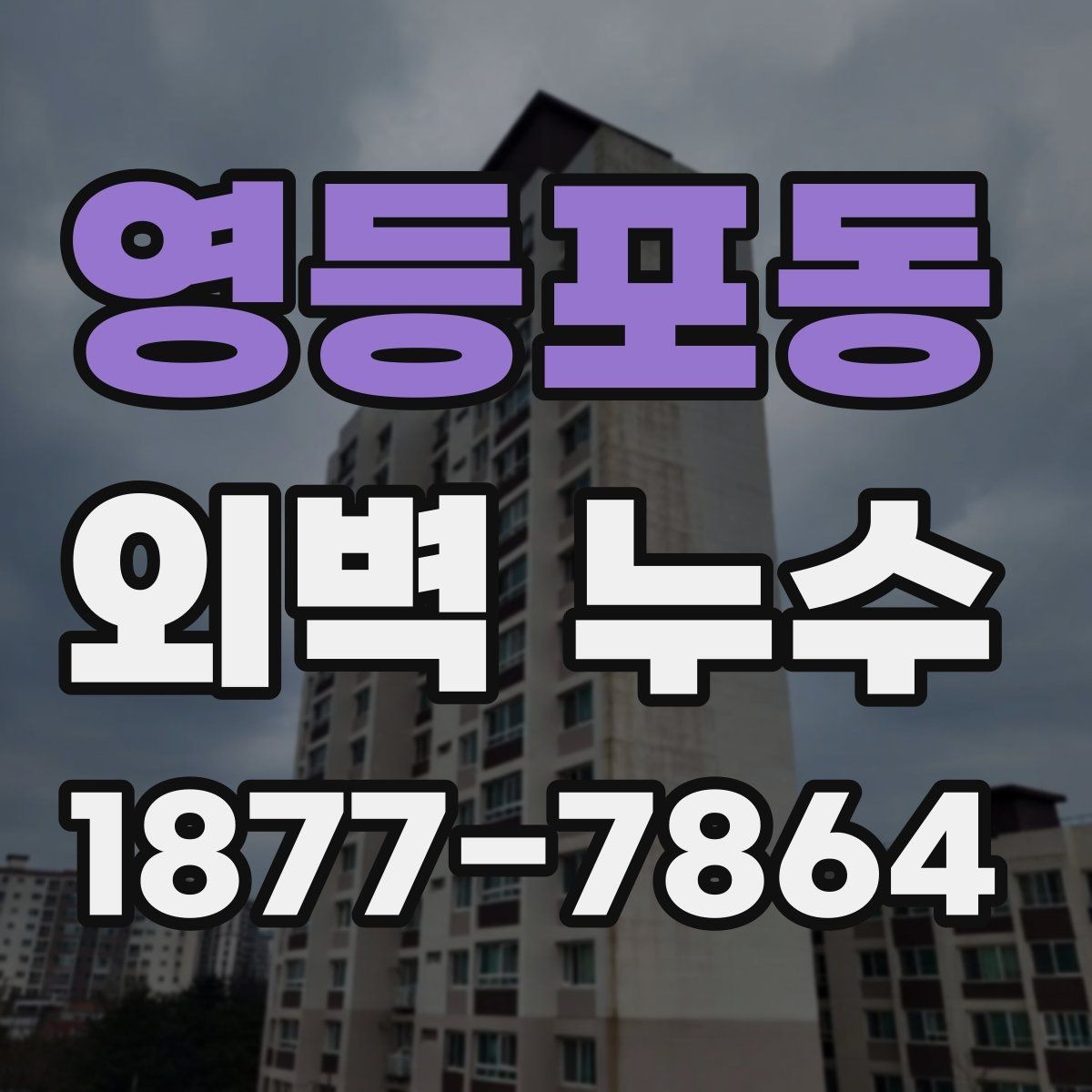 영등포동 외벽 누수 보수 자재를 고르는 기준