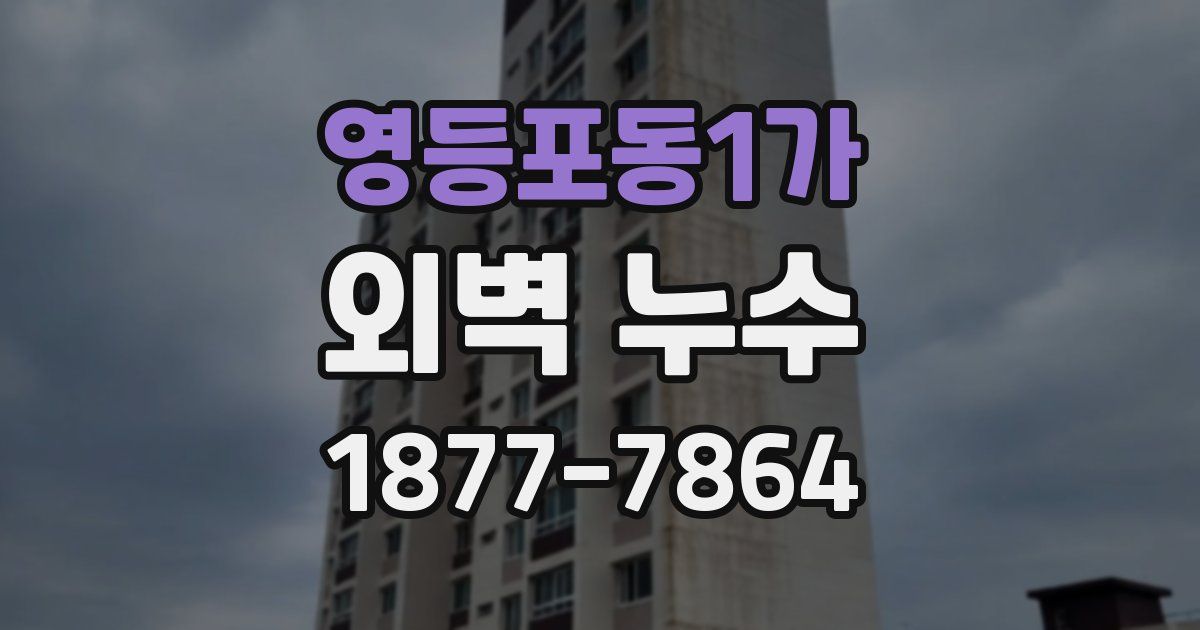 영등포동1가 외벽 누수
