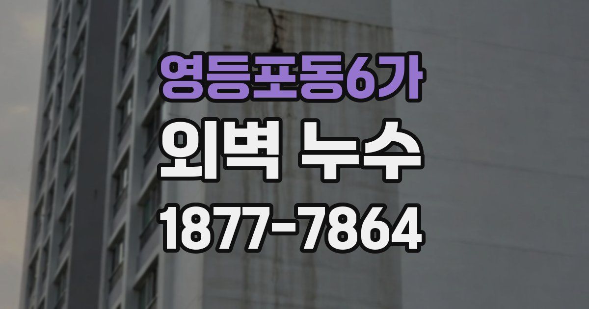 영등포동6가 외벽 누수
