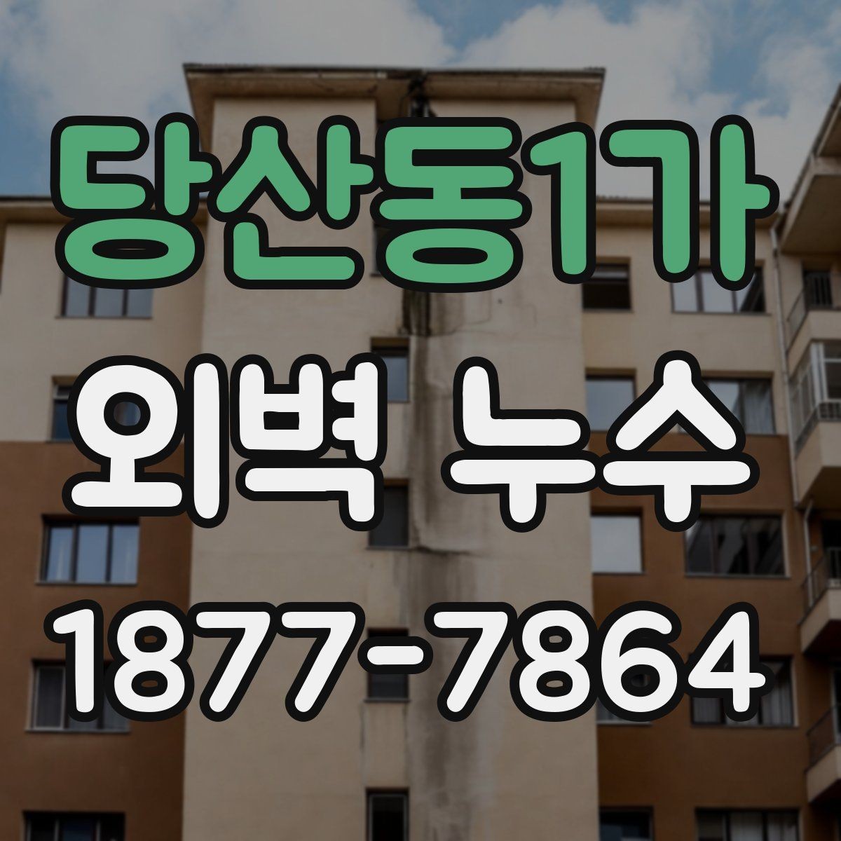 당산동1가 외벽 누수 보수 방식 비교와 선택 기준