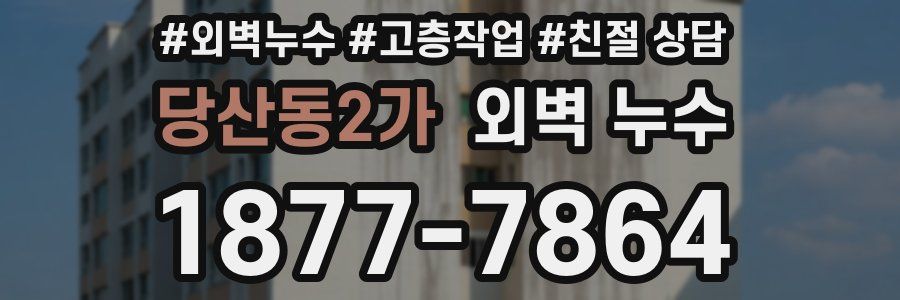 당산동2가 외벽 누수