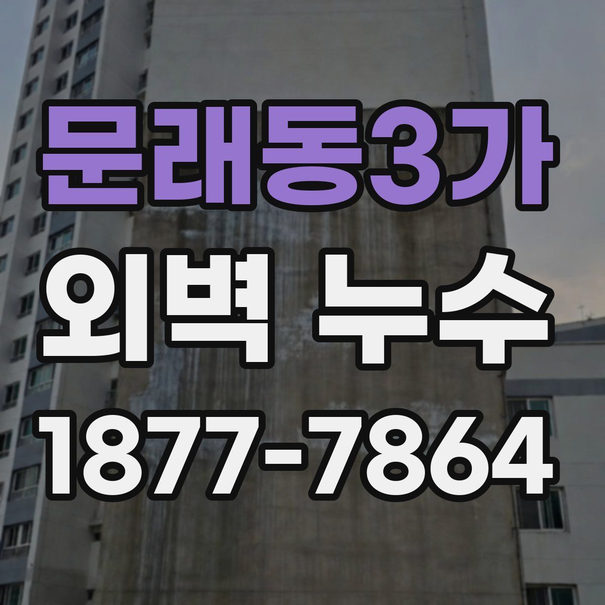 문래동3가 외벽 누수