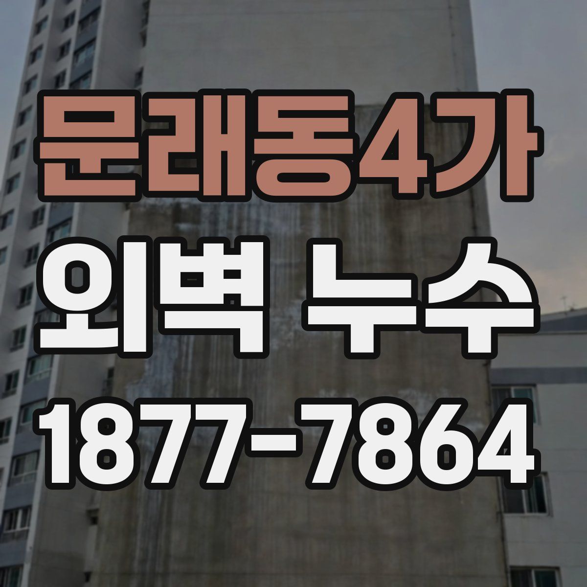 문래동4가 외벽 누수