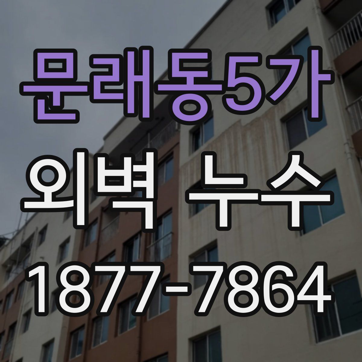 문래동5가 외벽 누수