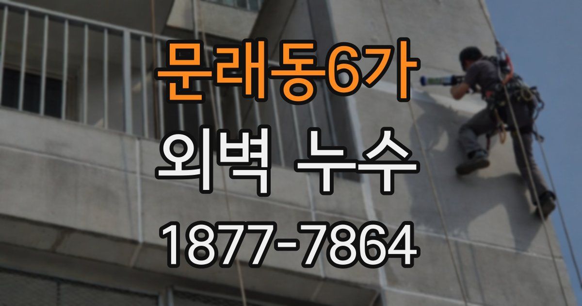 문래동6가 외벽 누수
