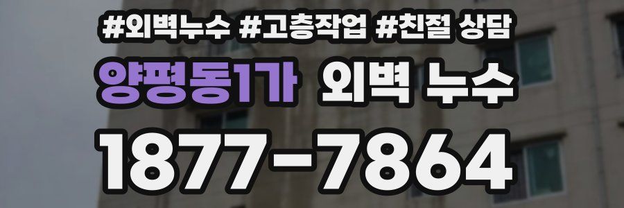 양평동1가 외벽 누수