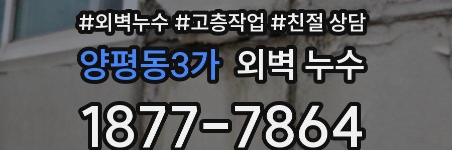 양평동3가 외벽 누수