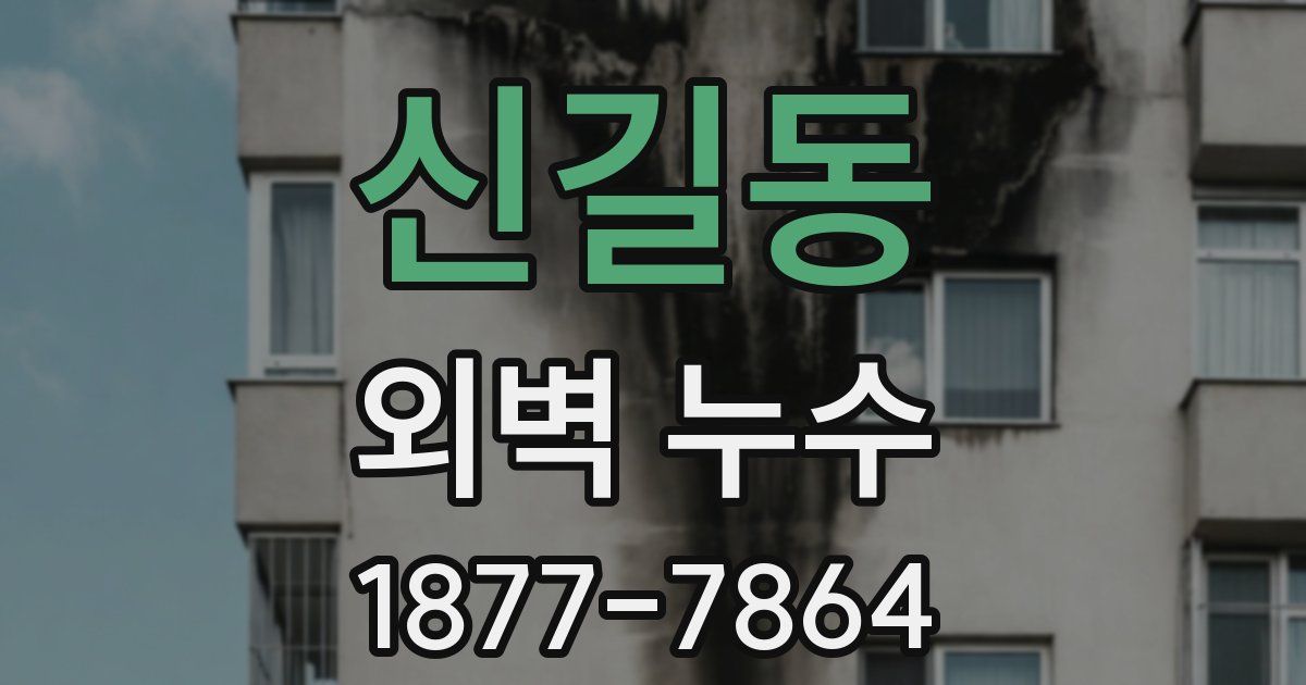 신길동 외벽 누수