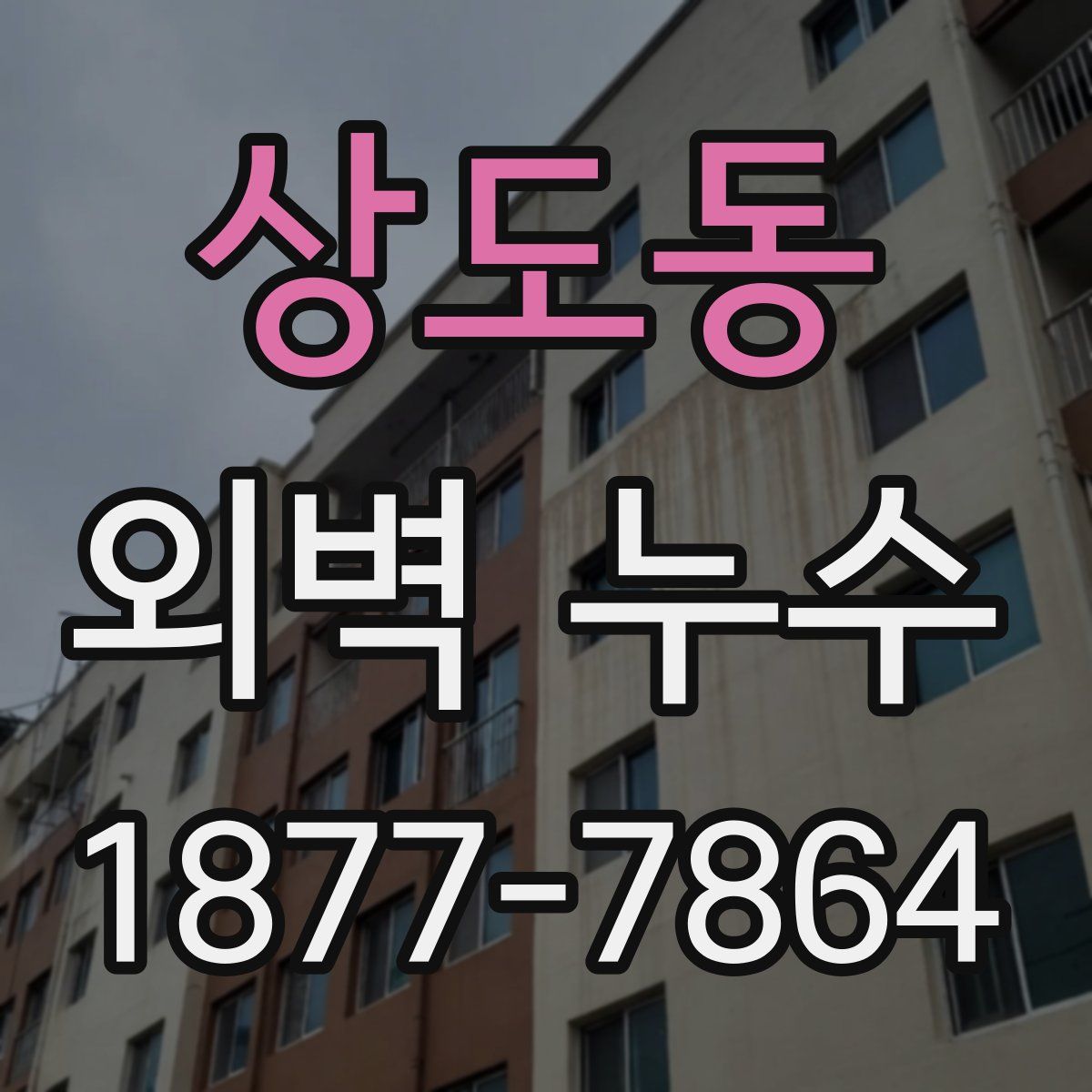 상도동 외벽 누수