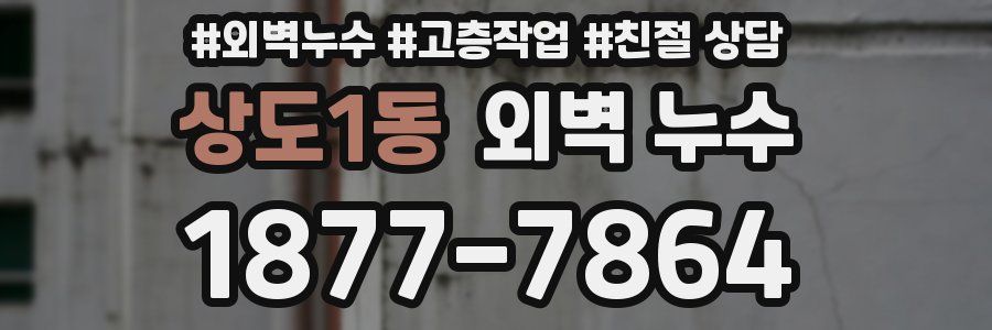 상도1동 외벽 누수