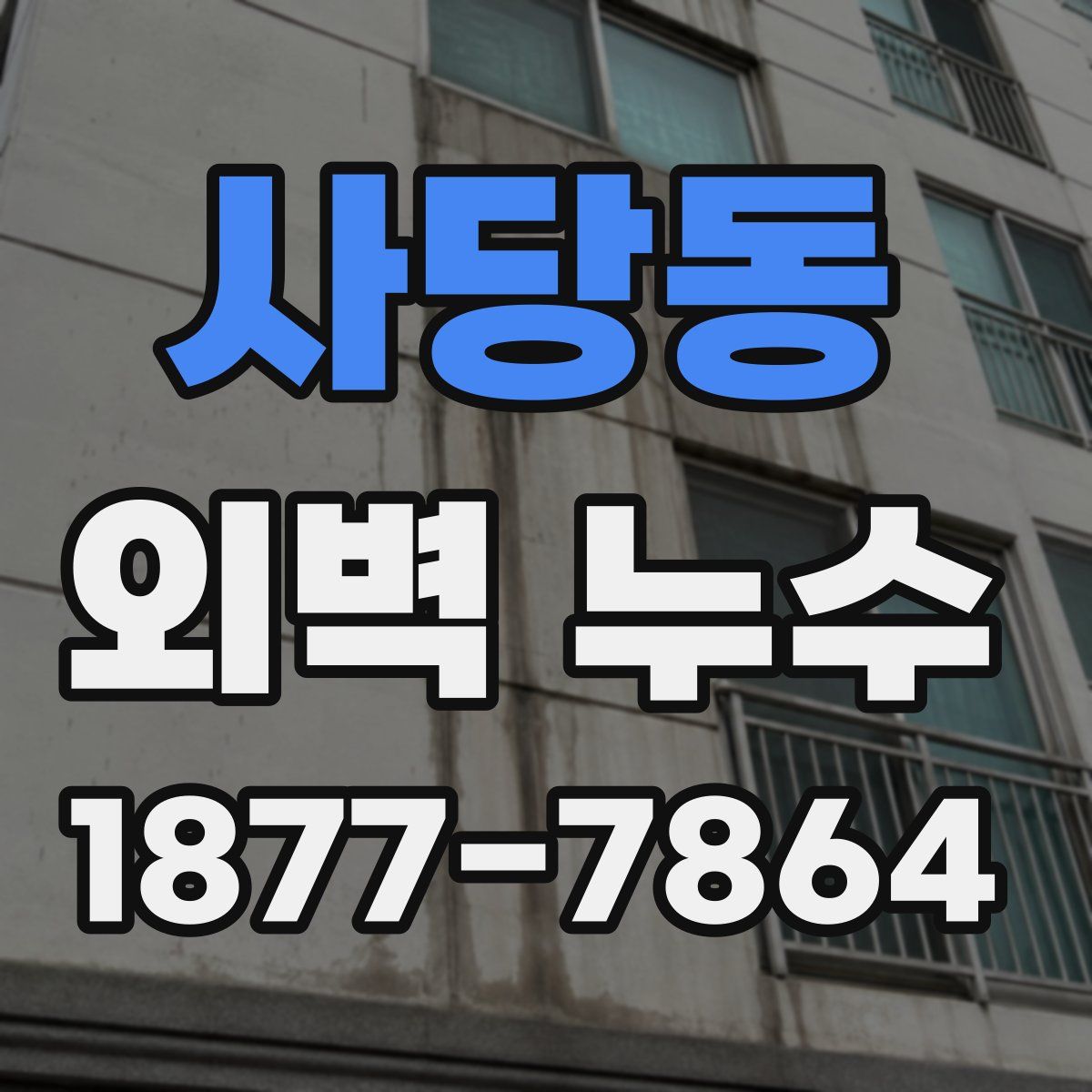 사당동 외벽 누수