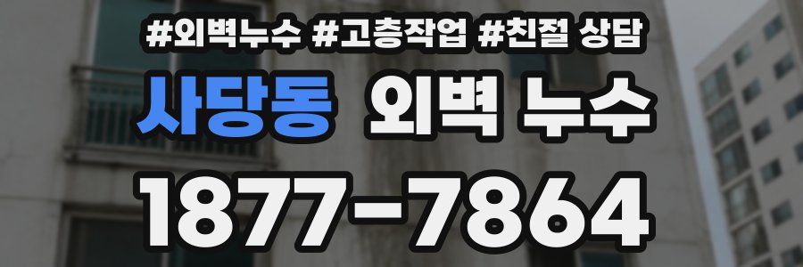 사당동 외벽 누수