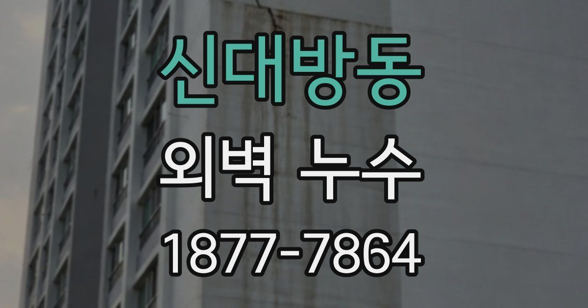 신대방동 외벽 누수