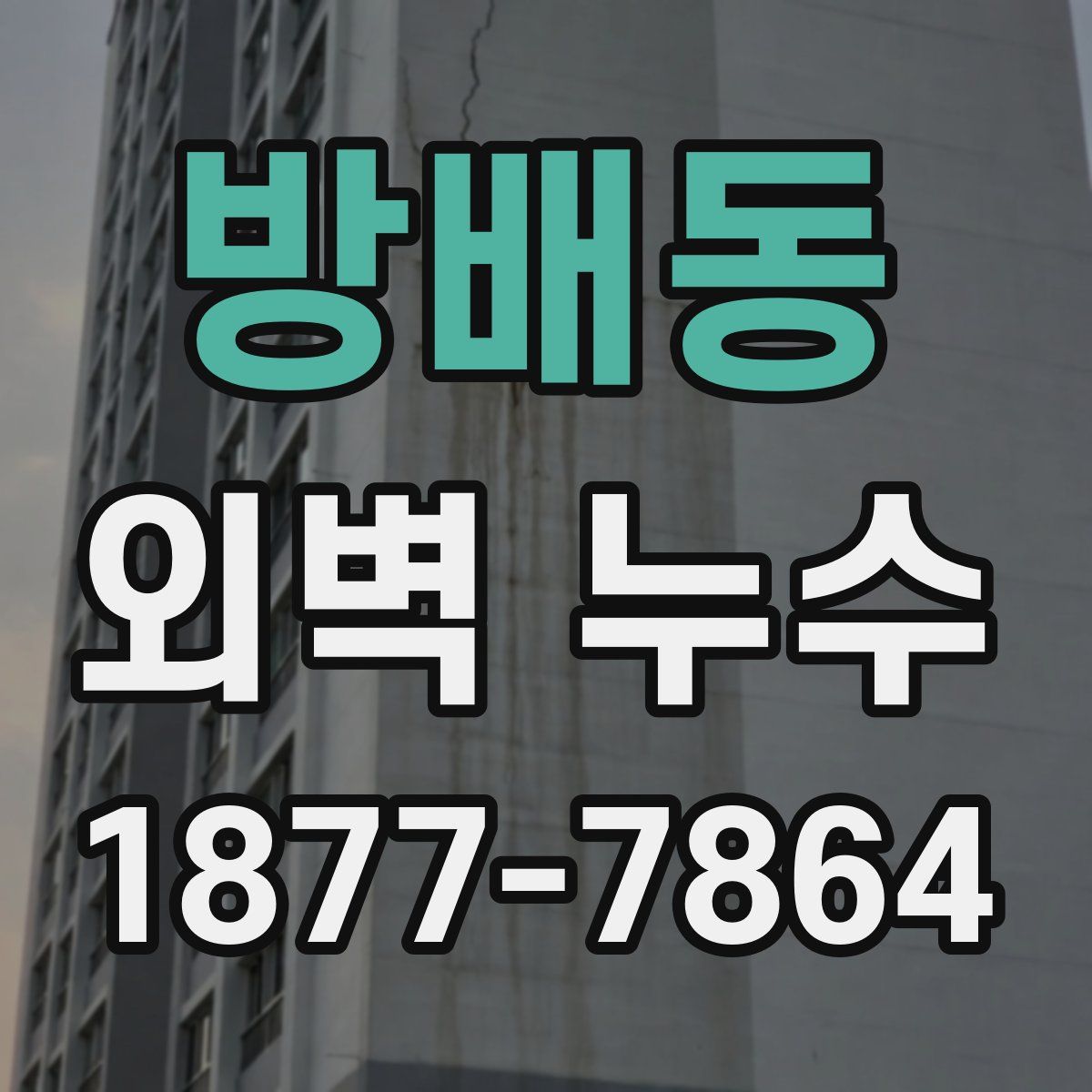 방배동 외벽 누수