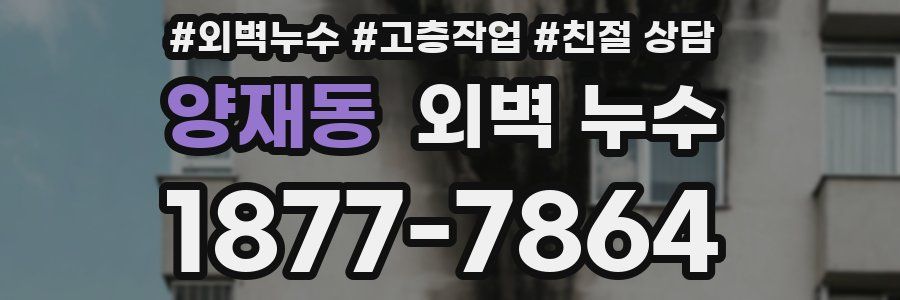 양재동 외벽 누수