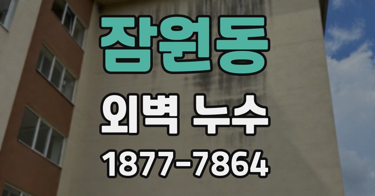 잠원동 외벽 누수