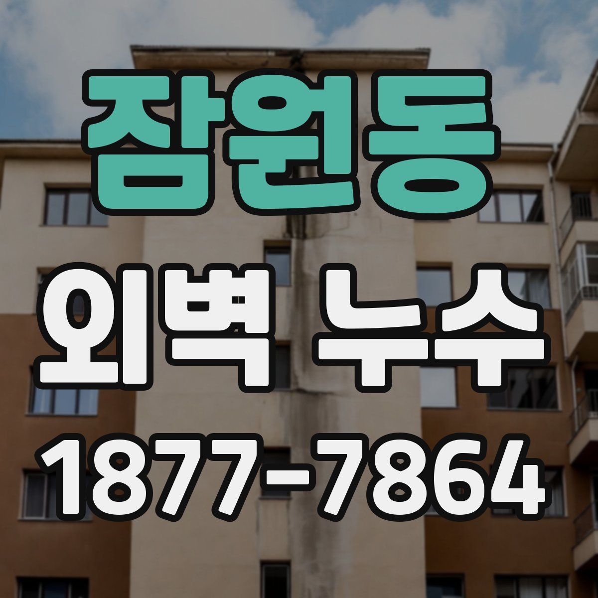잠원동 외벽 누수