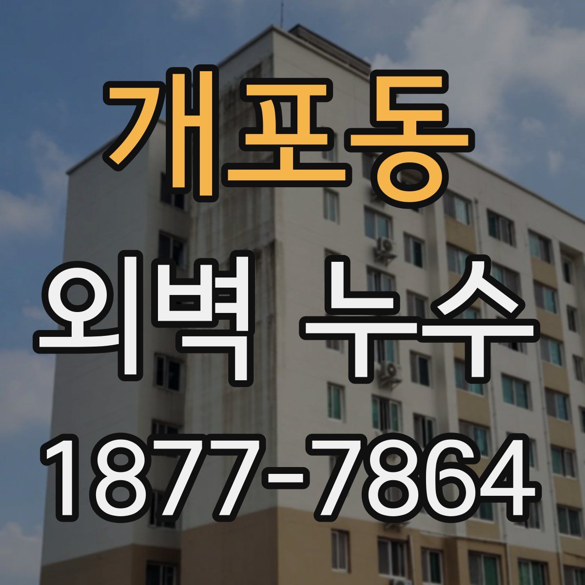 개포동 외벽 누수