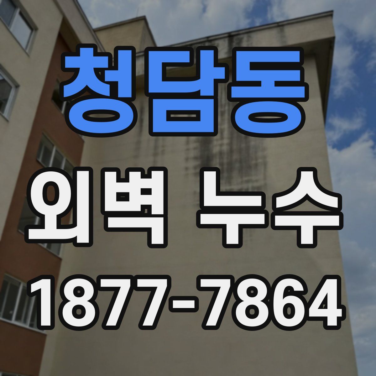 청담동 외벽 누수