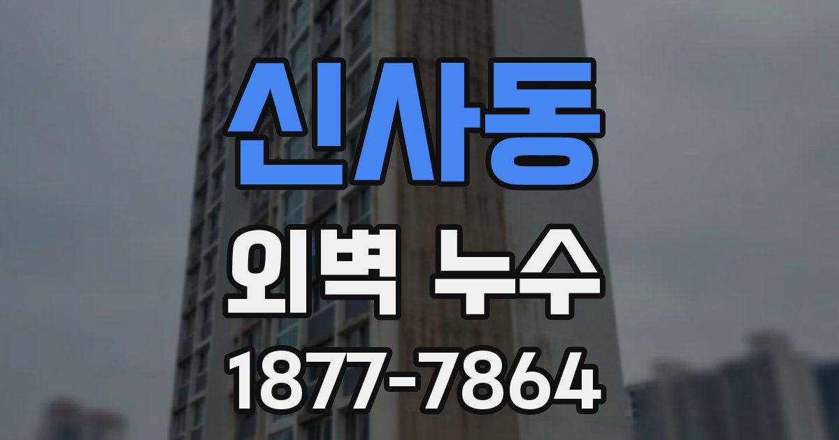 신사동 외벽 누수