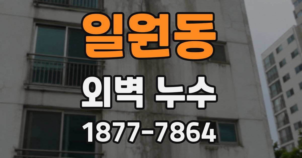 일원동 외벽 누수