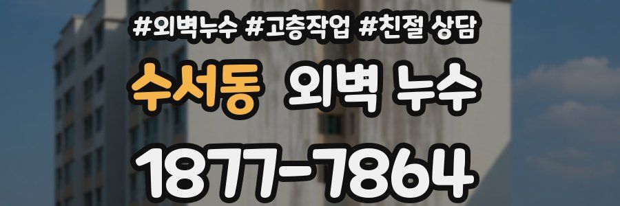 수서동 외벽 누수