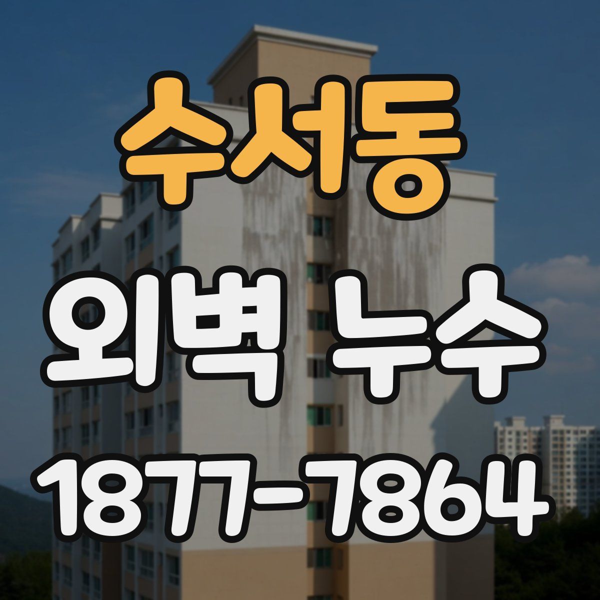 수서동 외벽 누수