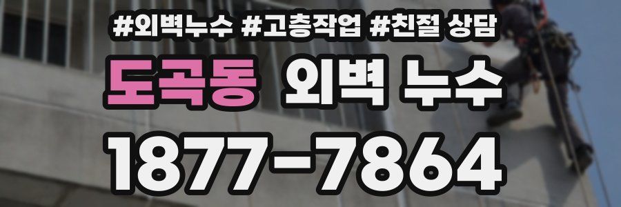 도곡동 외벽 누수