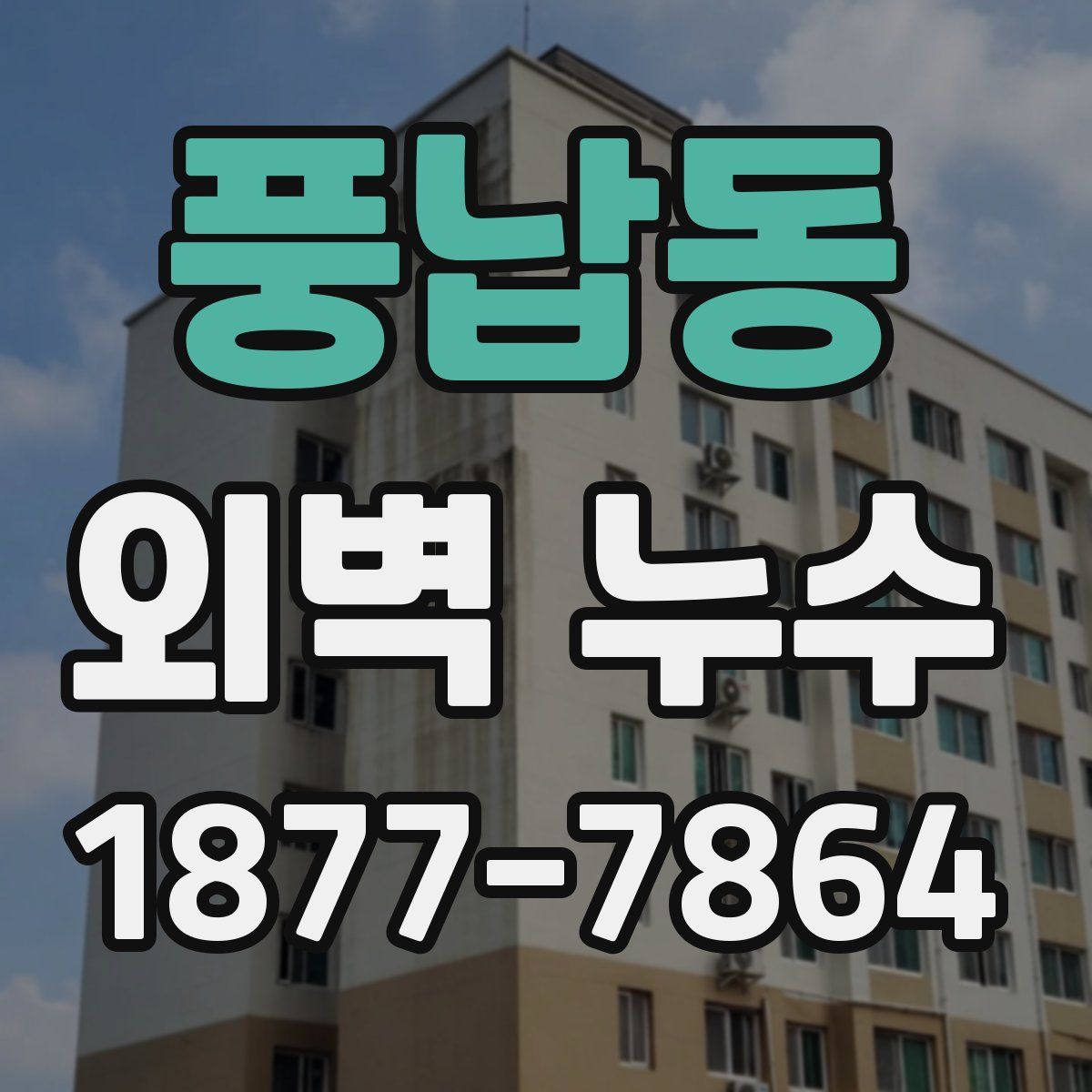 풍납동 외벽 누수