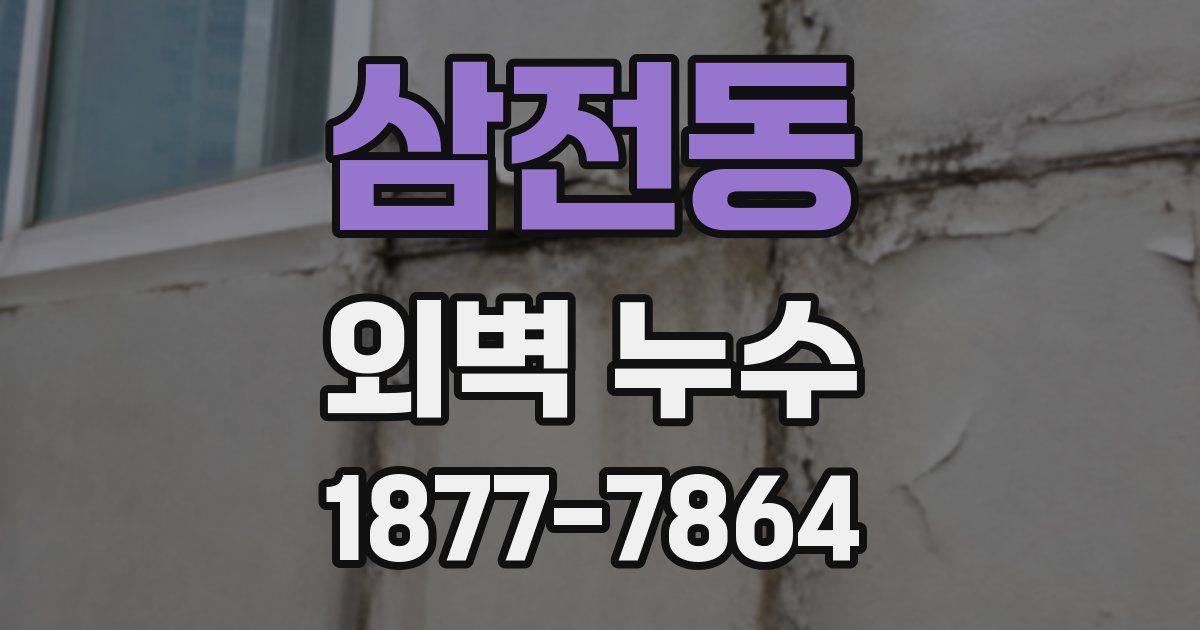 삼전동 외벽 누수