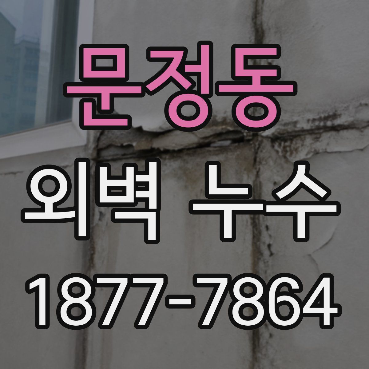 문정동 외벽 누수