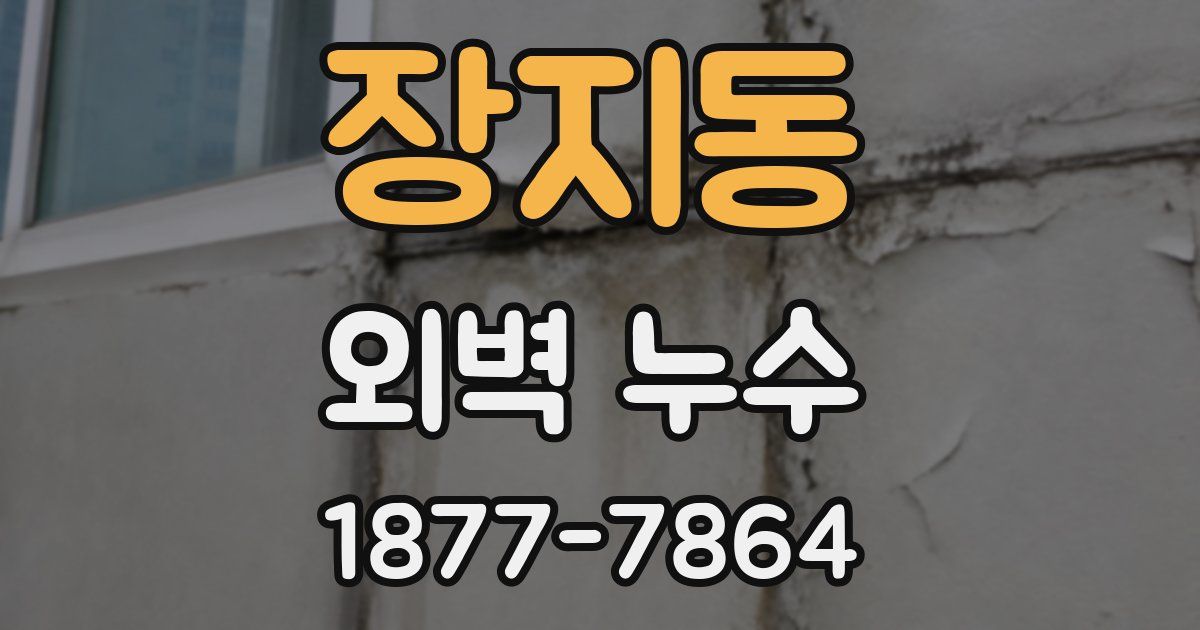 장지동 외벽 누수