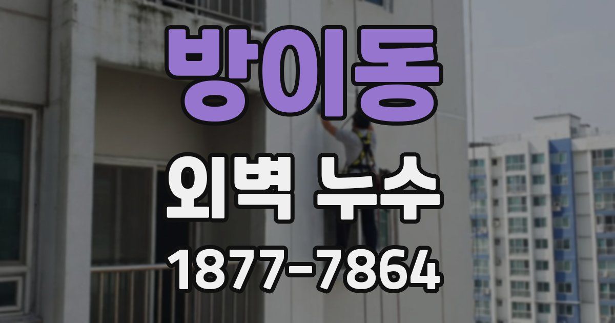 방이동 외벽 누수