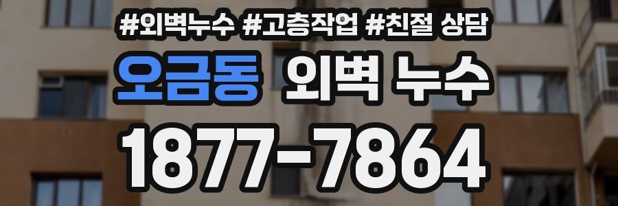 오금동 외벽 누수