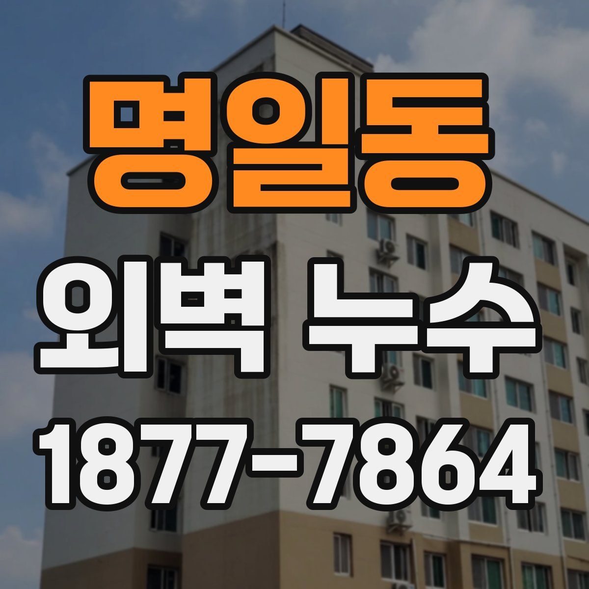 명일동 외벽 누수
